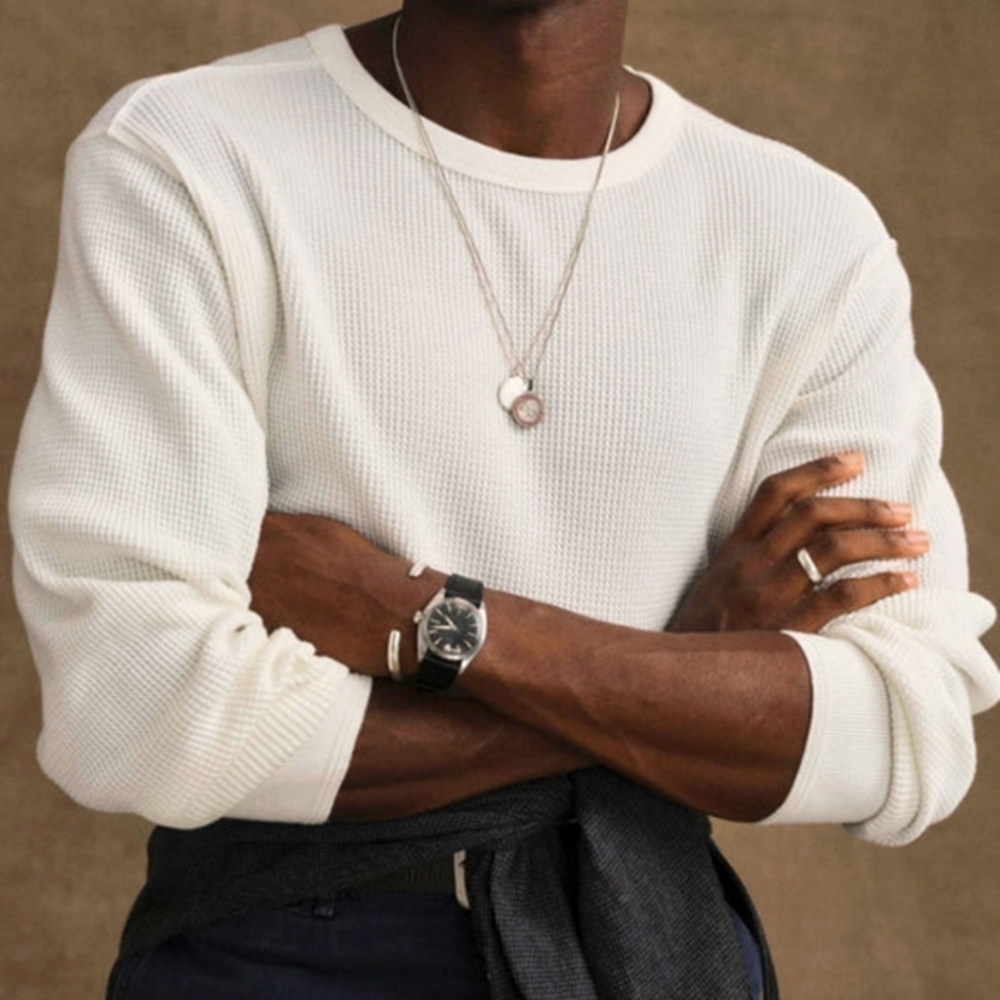 Toughknit Thermal Long Sleeve Crew Shirt by Buck Mason - LIKE NEW